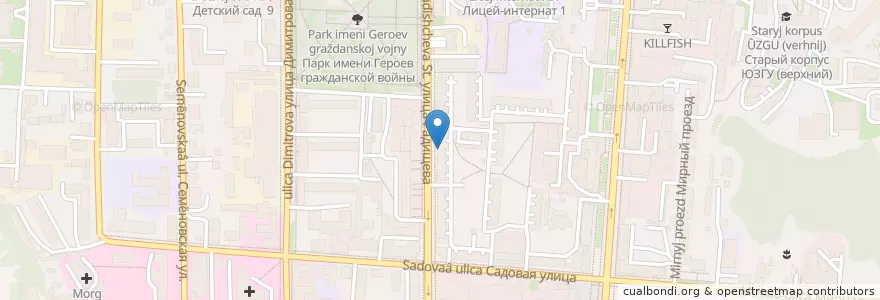 Mapa de ubicacion de Фармакор en Rússia, Distrito Federal Central, Oblast De Kursk, Курский Район, Городской Округ Курск.