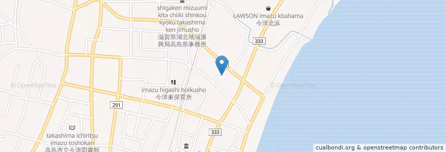 Mapa de ubicacion de 今津幼稚園 en Jepun, 滋賀県, 高島市.