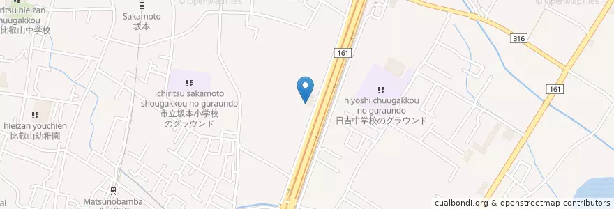Mapa de ubicacion de 大津市消防局中消防署西分署 en Japonya, 滋賀県, 大津市.