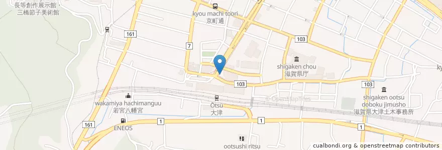 Mapa de ubicacion de 大津警察署大津駅前交番 en 일본, 시가현, 大津市.