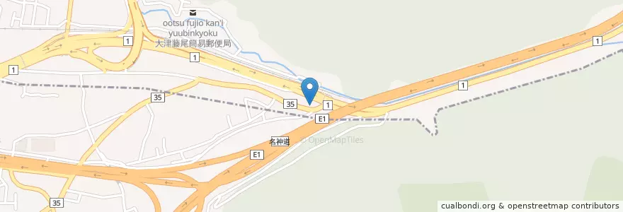 Mapa de ubicacion de 大津警察署藤尾交番 en 일본, 교토부, 京都市.