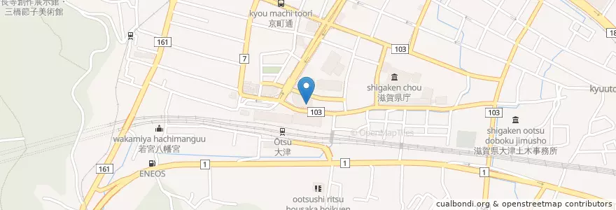 Mapa de ubicacion de 大阪入国管理局大津出張所 en 日本, 滋賀県/滋賀縣, 大津市.