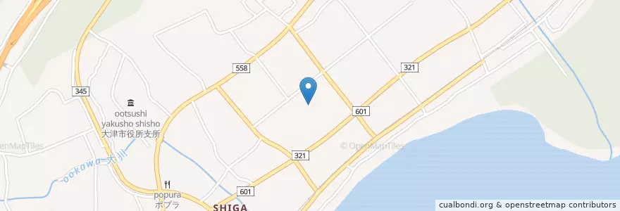 Mapa de ubicacion de 市立木戸小学校 en Jepun, 滋賀県, 大津市.