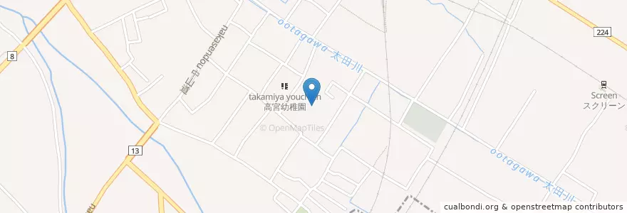 Mapa de ubicacion de 市立高宮小学校 en Japan, 滋賀県, 彦根市.