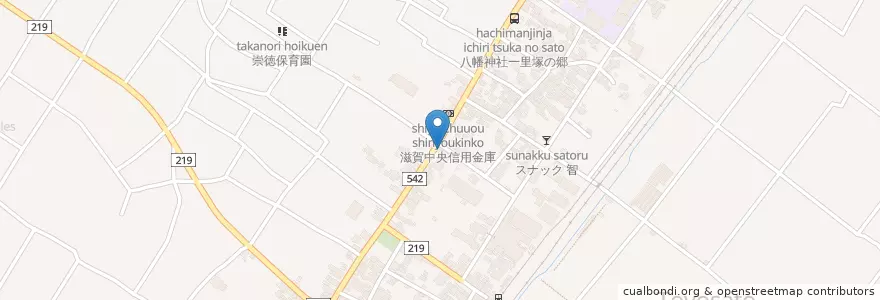 Mapa de ubicacion de 彦根警察署豊郷駐在所 en 日本, 滋賀県/滋賀縣, 犬上郡, 豊郷町.
