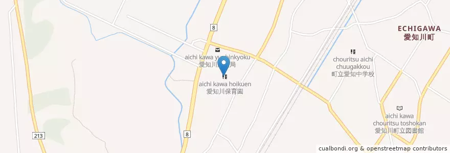 Mapa de ubicacion de 愛知川保育園 en Japan, Präfektur Shiga, 愛知郡, 愛荘町.