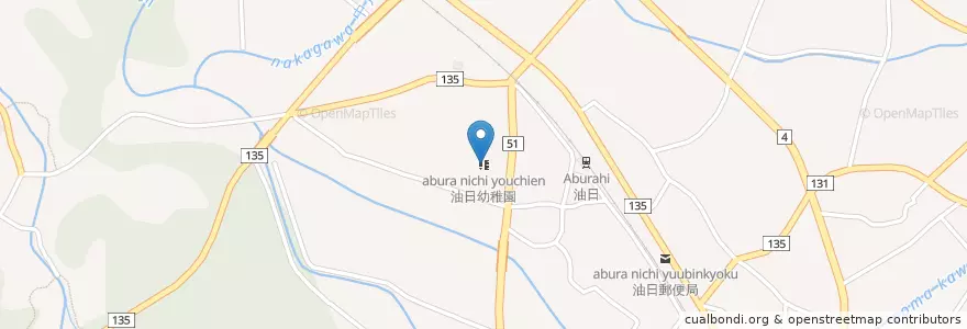 Mapa de ubicacion de 油日幼稚園 en 일본, 시가현, 甲賀市.