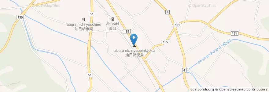 Mapa de ubicacion de 油日郵便局 en Japon, Préfecture De Shiga, 甲賀市.