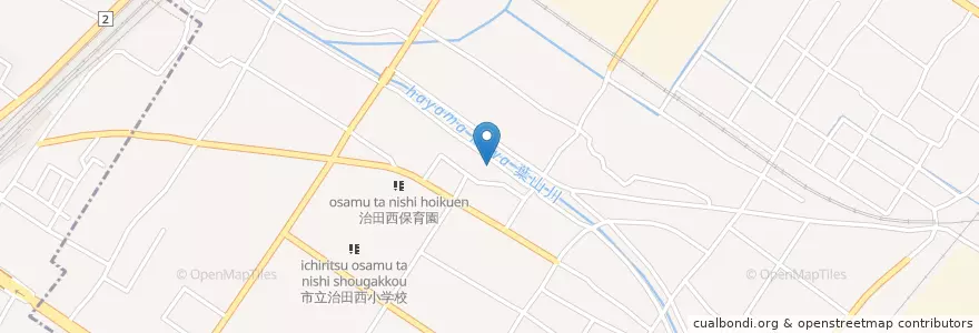 Mapa de ubicacion de 治田西児童館 en Japon, Préfecture De Shiga, 栗東市.