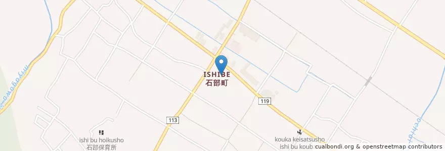 Mapa de ubicacion de 湖南市立石部図書館 en Япония, Сига, 湖南市.