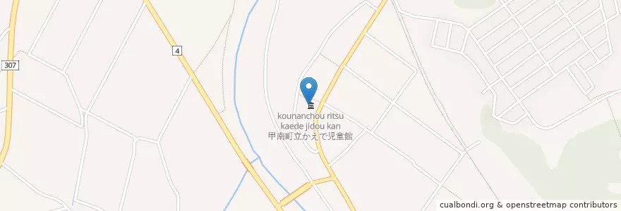 Mapa de ubicacion de 甲南町立かえで児童館 en Japan, Shiga Prefecture, Koka.