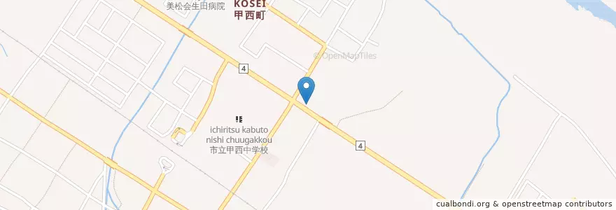 Mapa de ubicacion de 甲西郵便局 en Япония, Сига, 湖南市.