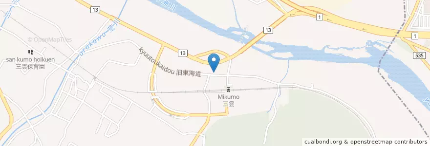 Mapa de ubicacion de 甲賀警察署三雲駐在所 en Jepun, 滋賀県, 湖南市.