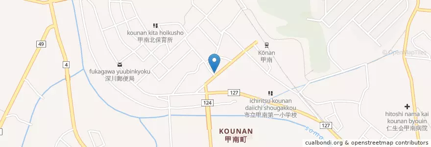 Mapa de ubicacion de 甲賀警察署深川駐在所 en Jepun, 滋賀県, 甲賀市.