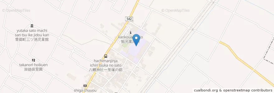 Mapa de ubicacion de 町立豊郷小学校 en Giappone, Prefettura Di Shiga, 犬上郡, 豊郷町.