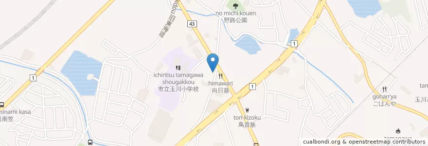 Mapa de ubicacion de 草津玉川郵便局 en 日本, 滋賀県, 草津市.