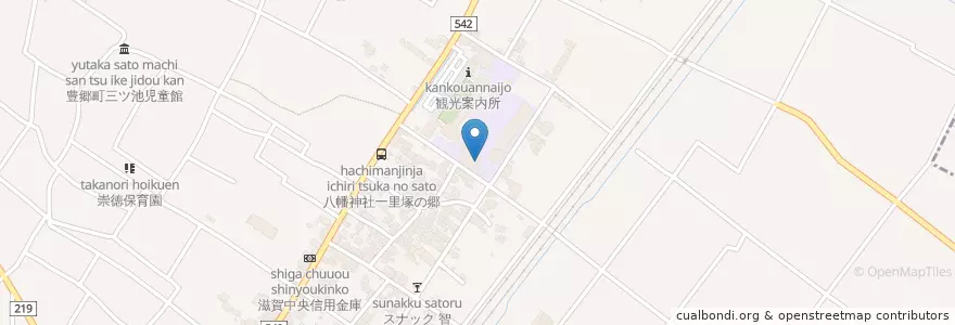 Mapa de ubicacion de 豊郷幼稚園 en Япония, Сига, Уезд Инуками, Тоёсато.