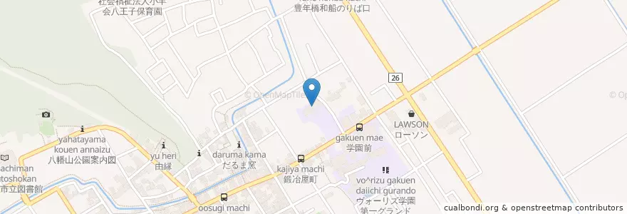 Mapa de ubicacion de 近江兄弟社幼稚園 en 日本, 滋賀県, 近江八幡市.