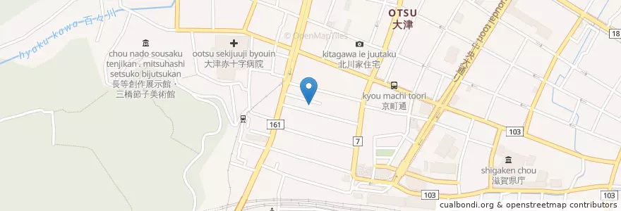 Mapa de ubicacion de 近畿管区行政評価局滋賀行政評価事務所 en Japan, 滋賀県, 大津市.