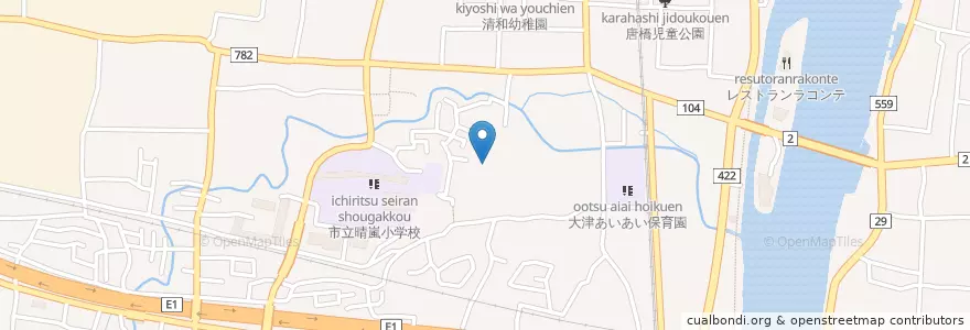 Mapa de ubicacion de 雇用・能力開発機構滋賀センター (滋賀職業能力開発促進センター) en اليابان, شيغا, 大津市.