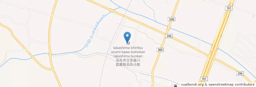 Mapa de ubicacion de 高島市立安曇川図書館高島分館 en 일본, 시가현, 高島市.