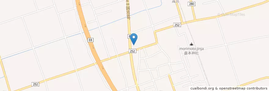 Mapa de ubicacion de 高月郵便局 en Japon, Préfecture De Shiga, 長浜市.