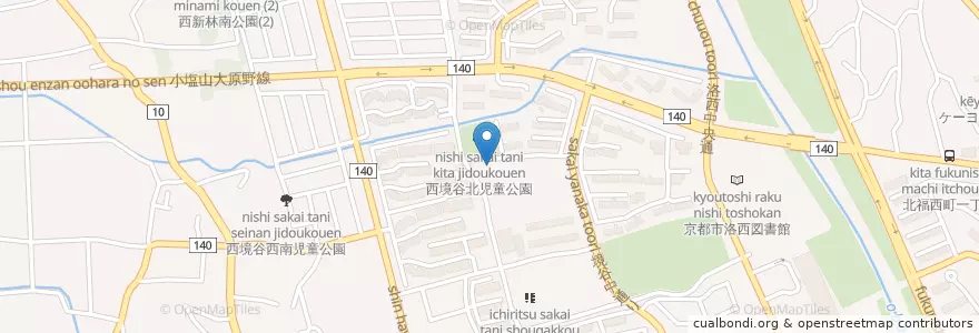Mapa de ubicacion de さふらん保育園 en 일본, 교토부, 京都市, 西京区.