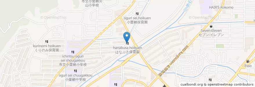 Mapa de ubicacion de はなぶさ保育園 en Japan, Präfektur Kyōto, 京都市, 伏見区.