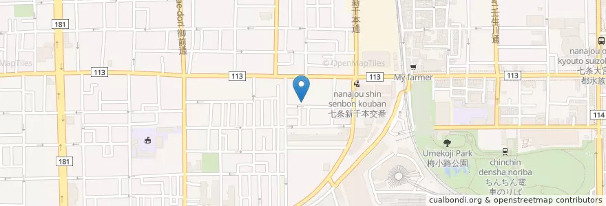 Mapa de ubicacion de アソカ幼稚園 en 日本, 京都府, 京都市, 下京区.