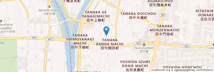Mapa de ubicacion de メグミ幼児園 en Japão, 京都府, Quioto, 左京区.