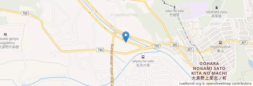Mapa de ubicacion de 上里竹の子保育園 en Giappone, Prefettura Di Kyoto, Kyoto, 西京区.