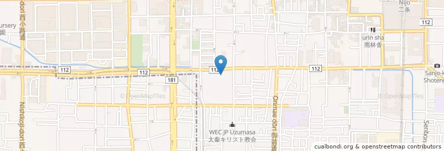 Mapa de ubicacion de 両洋幼稚園 en 日本, 京都府, 京都市, 中京区.