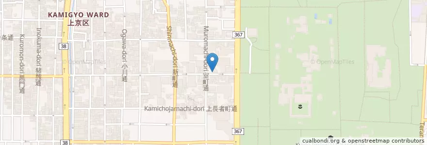 Mapa de ubicacion de 室町中立売交番 en Japão, 京都府, Quioto, 上京区.