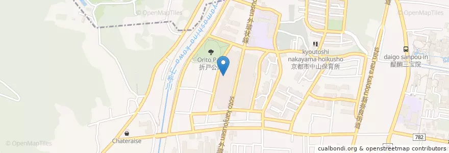 Mapa de ubicacion de 京都パセオ・ダイゴロー郵便局 en ژاپن, 京都府, 京都市, 伏見区.