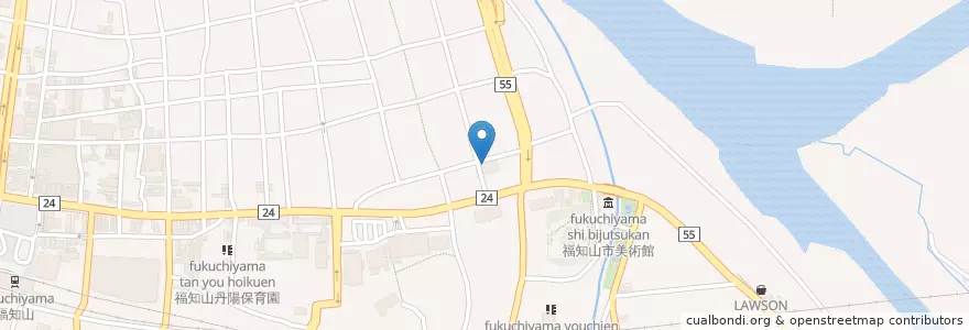 Mapa de ubicacion de 京都労働局福知山労働基準監督署 en Japon, Préfecture De Kyoto, Fukuchiyama.