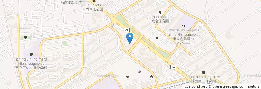 Mapa de ubicacion de 京都向島四ツ谷池郵便局 en اليابان, 京都府, 京都市, 伏見区.