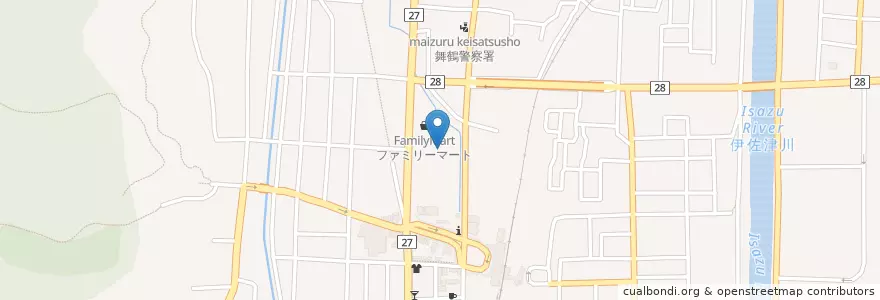 Mapa de ubicacion de 京都家庭裁判所舞鶴支部 en Giappone, Prefettura Di Kyoto, 舞鶴市.