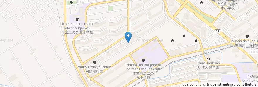 Mapa de ubicacion de 京都市向島図書館 en ژاپن, 京都府, 京都市, 伏見区.