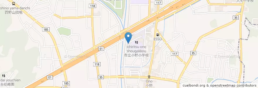 Mapa de ubicacion de 京都市小野児童館 en Japon, Préfecture De Kyoto, 京都市, 山科区.