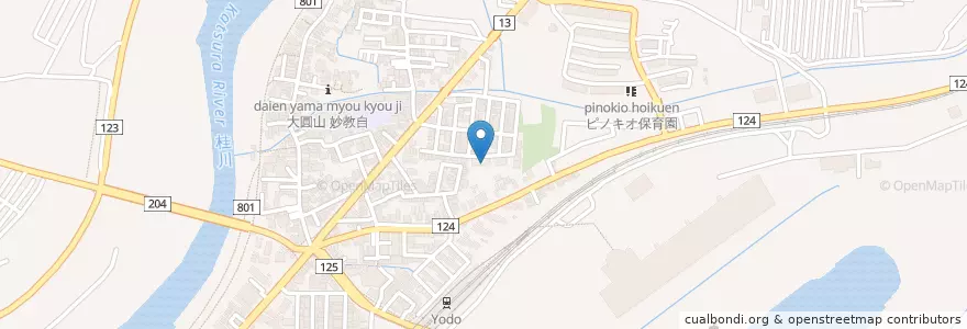Mapa de ubicacion de 京都市納所城之内児童館 en اليابان, 京都府, 京都市, 伏見区.