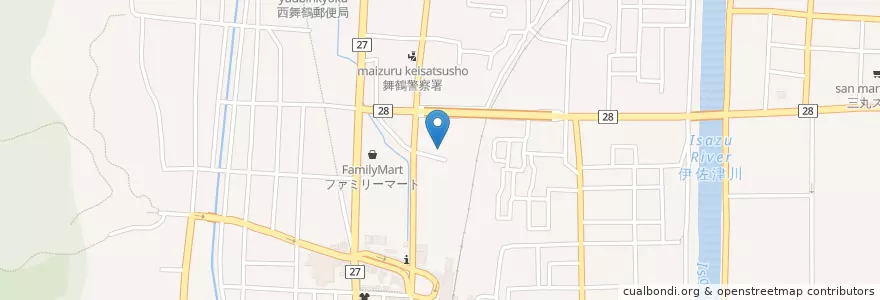 Mapa de ubicacion de 京都社会保険事務局舞鶴事務所 en Japan, Präfektur Kyōto, 舞鶴市.