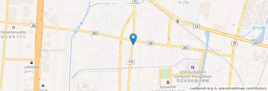 Mapa de ubicacion de 伏見竹田口郵便局 en ژاپن, 京都府, 京都市, 伏見区.