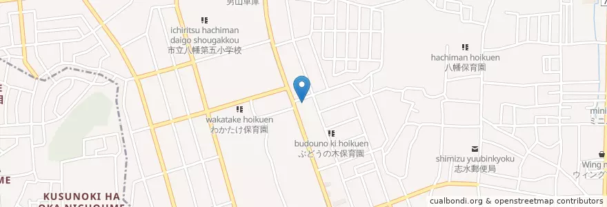 Mapa de ubicacion de 八幡美桜郵便局 en 일본, 교토부, 八幡市.