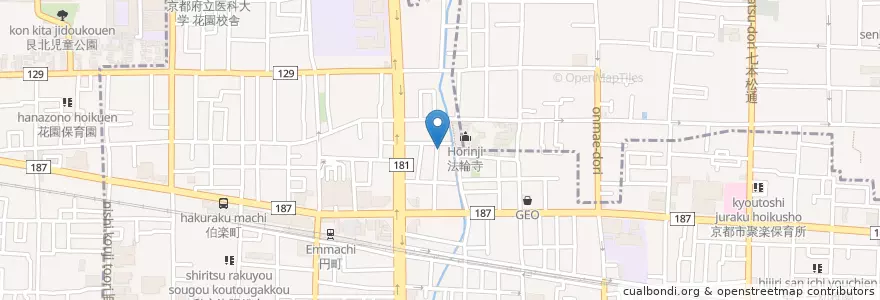 Mapa de ubicacion de 円町隣保育園 en ژاپن, 京都府, 京都市, 中京区.