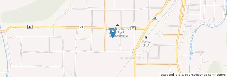 Mapa de ubicacion de 市立加茂図書館;木津川市役所加茂支所 en 日本, 京都府, 木津川市.