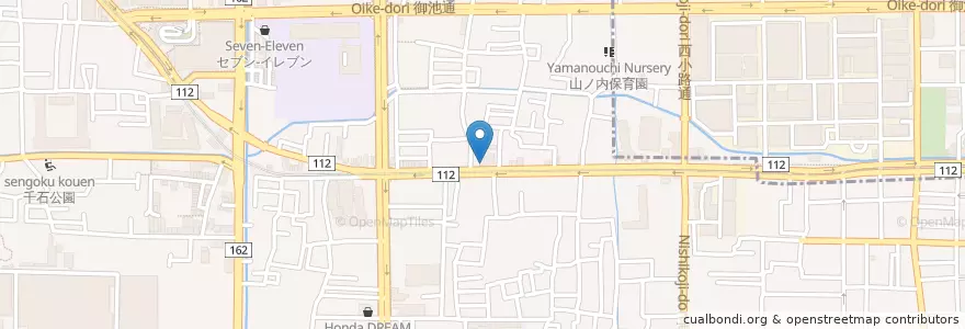 Mapa de ubicacion de 右京警察署山ノ内交番 en Japón, Prefectura De Kioto, Kioto, 右京区.