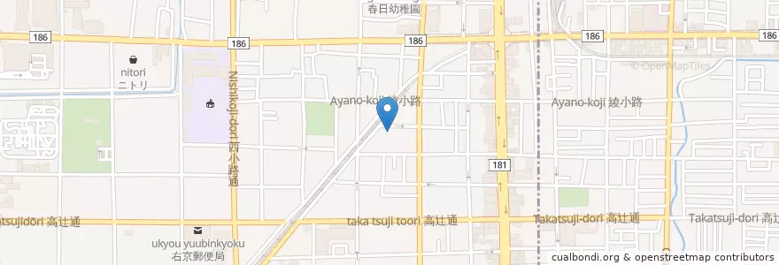 Mapa de ubicacion de 向上社保育園 en اليابان, 京都府, 京都市.