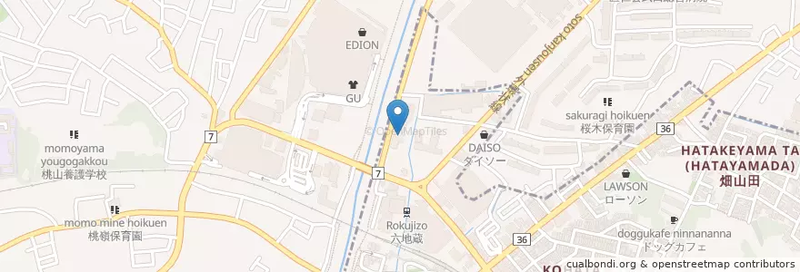 Mapa de ubicacion de 和松会六地蔵総合病院 en 日本, 京都府, 宇治市.