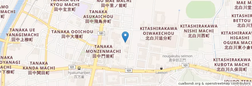 Mapa de ubicacion de 善導幼稚園(休園中) en 日本, 京都府, 京都市, 左京区.