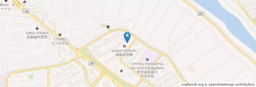 Mapa de ubicacion de 城南児童館 en Japón, Prefectura De Kioto, Kioto, Fushimi.